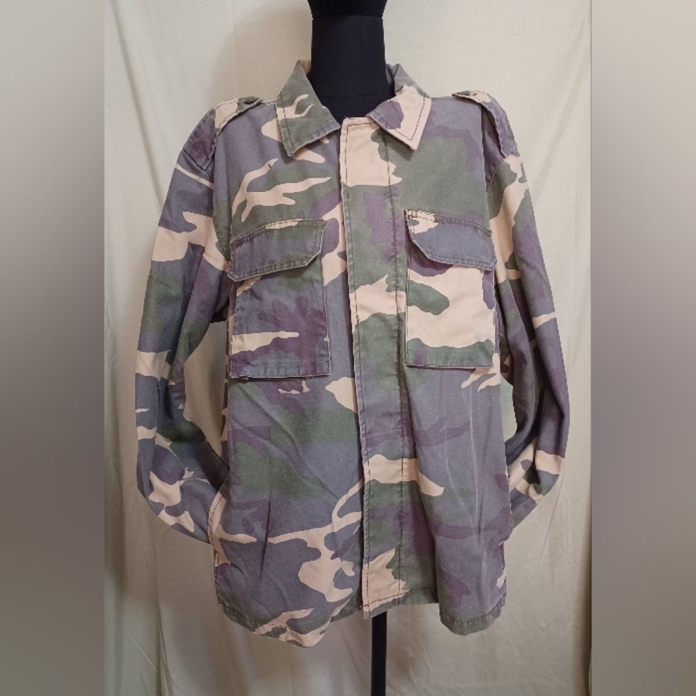 Arrow Blue Jeans Co. Camouflage Army Military Hunting Field Jacket - Picture 5 of 16